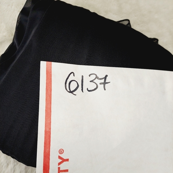 David’s Bridal Grey Dress with High Slit Open Back Dress P6137 - Picture 10 of 10